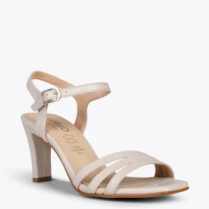 Sandalias De Tacón<miMaO Cannes – Sandalias De Fiesta Con Tacón Fino Taupe