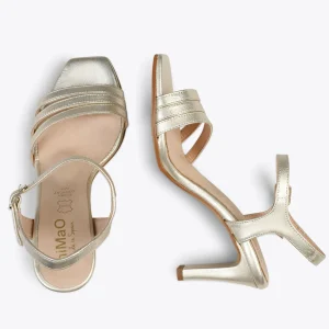 Sandalias De Tacón<miMaO Cannes – Sandalias De Fiesta Con Tacón Fino Platino