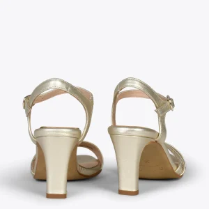 Sandalias De Tacón<miMaO Cannes – Sandalias De Fiesta Con Tacón Fino Platino