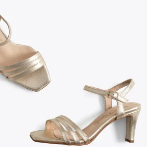 Sandalias De Tacón<miMaO Cannes Sandalias De Fiesta Tacón Recto Doradas