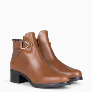 Botines De Mujer<miMaO Cardiff - Botines Piel Para Mujer Camel