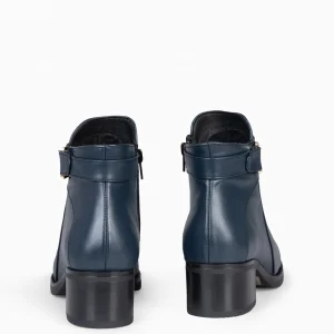 Botines De Mujer<miMaO Cardiff - Botines Piel Para Mujer Azul