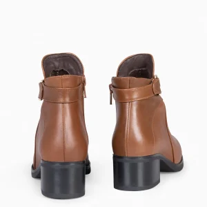 Botines De Mujer<miMaO Cardiff - Botines Piel Para Mujer Camel