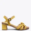 Sandalias De Tacón<miMaO Casual- Sandalia Bio Amarillo De Tacón