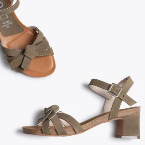 Sandalias De Tacón<miMaO Casual- Sandalia Bio Taupe De Tacón