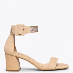Sandalias De Tacón<miMaO Chic Sandalia Tierra Elegante Con Pulsera Metalizada