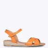 Esparto Y Alpargatas<miMaO Cies Sandalias De Esparto De Tiras Cruzadas Naranja