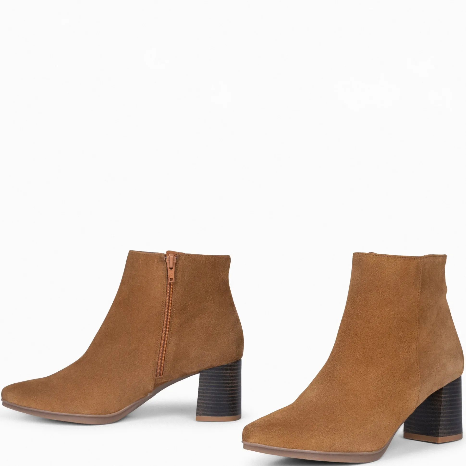 city__botines_de_tacn_anc_2-4.webp Botines De Mujer<miMaO City - Botines De Tacón Ancho Y Punta Fina Camel De Serraje