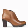 Botines De Mujer<miMaO Classic - Botines De Mujer Con Tacón Camel