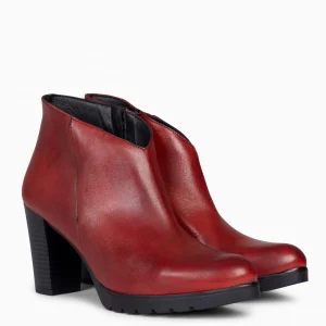Botines De Mujer<miMaO Classic - Botines De Mujer Con Tacón Rojo
