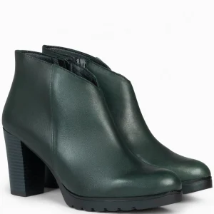 Botines De Mujer<miMaO Classic - Botines De Mujer Con Tacón Verde