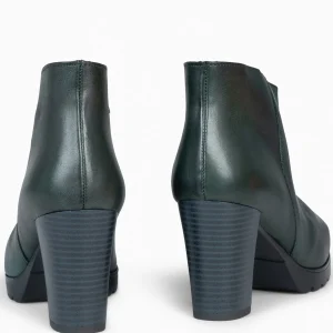 Botines De Mujer<miMaO Classic - Botines De Mujer Con Tacón Verde