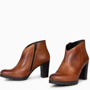 Botines De Mujer<miMaO Classic - Botines De Mujer Con Tacón Marron