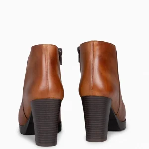 Botines De Mujer<miMaO Classic - Botines De Mujer Con Tacón Marron