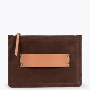 Bolsos De Mujer<miMaO Classic Bolso Bandolera De Piel Con Doble Cremallera Marron