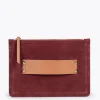 Bolsos De Mujer<miMaO Classic Bolso Bandolera De Piel Con Doble Cremallera Burdeos