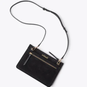 Bolsos De Mujer<miMaO Classic Bolso Bandolera De Piel Con Doble Cremallera Negro