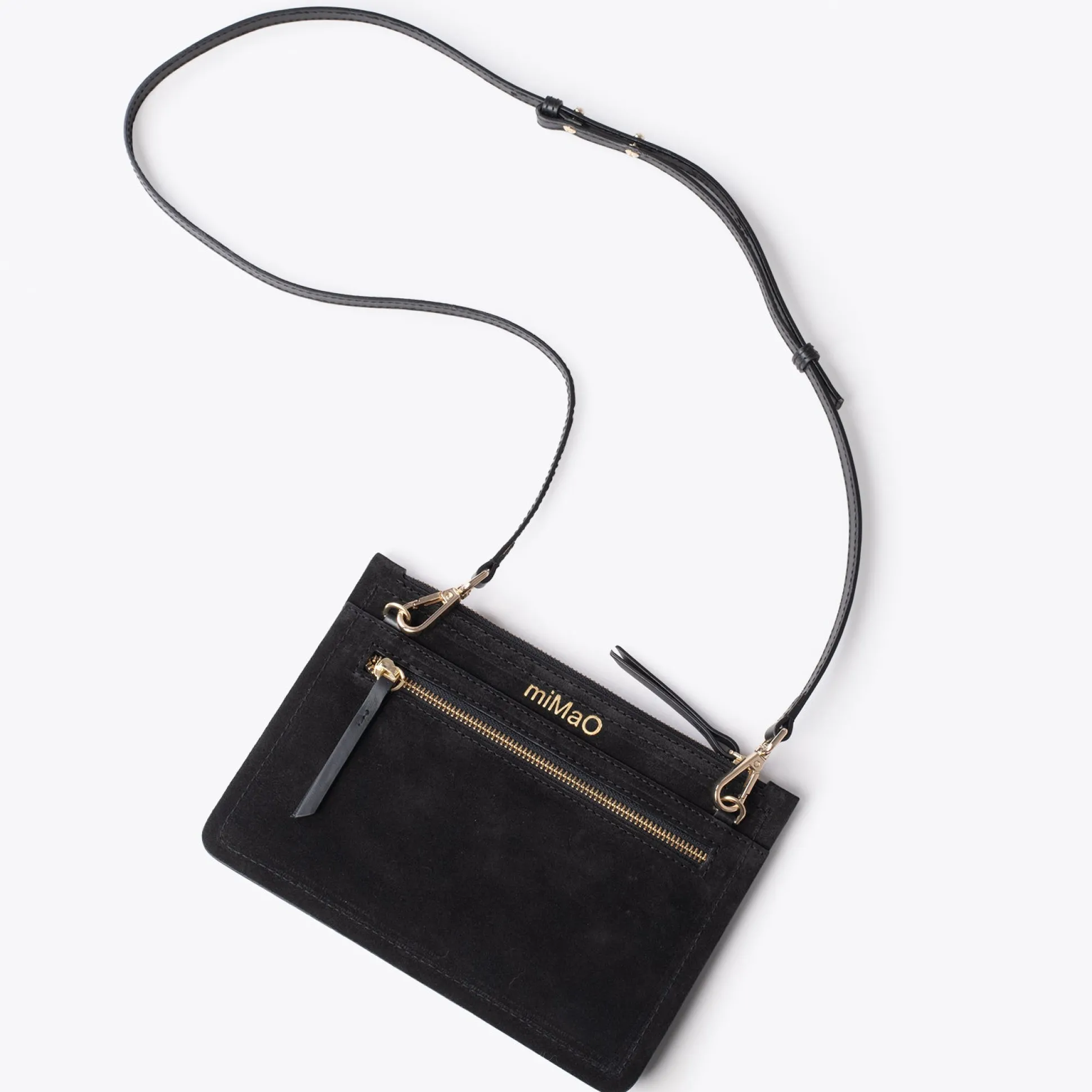 classic_bolso_bandolera_d_1-3.webp Bolsos De Mujer<miMaO Classic Bolso Bandolera De Piel Con Doble Cremallera Negro