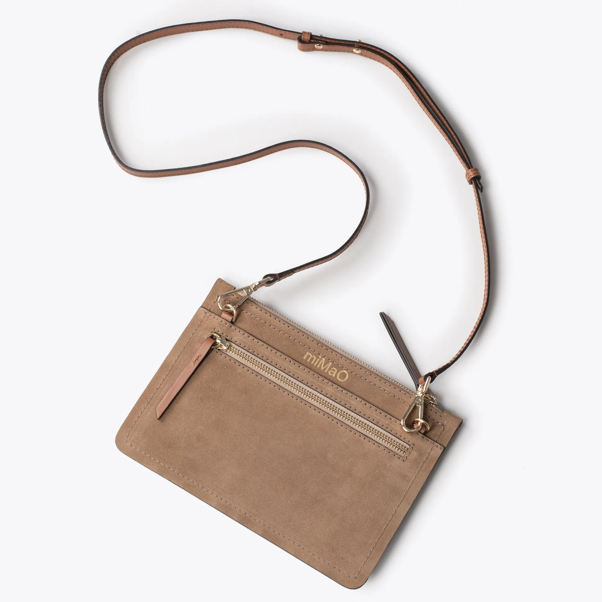 classic_bolso_bandolera_d_1-7.webp Bolsos De Mujer<miMaO Classic Bolso Bandolera De Piel Con Doble Cremallera Taupe