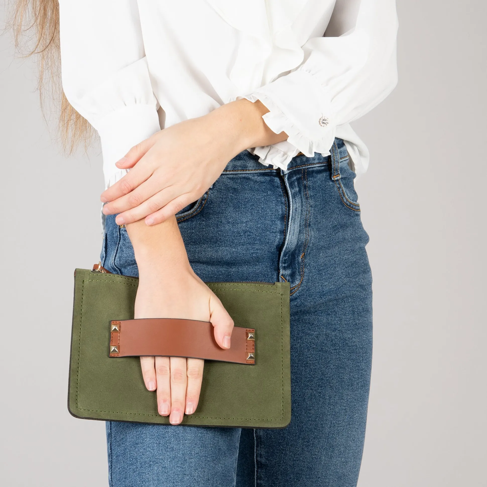 classic_bolso_bandolera_d_2-5.webp Bolsos De Mujer<miMaO Classic Bolso Bandolera De Piel Con Doble Cremallera Verde