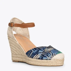Esparto Y Alpargatas<miMaO Conil Sandalias De Esparto Con Estampado Tropical