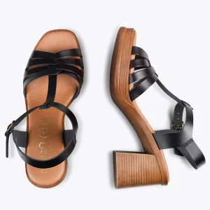 Sandalias De Tacón<miMaO Creta – Sandalia Cangrejera En "T" Negro
