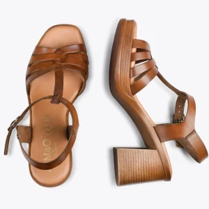 Sandalias De Tacón<miMaO Creta – Sandalia Cangrejera En "T" Marron