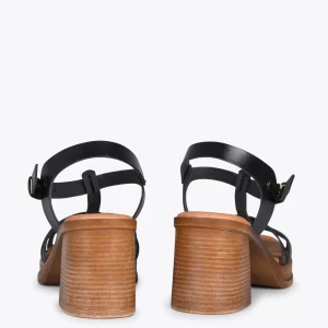 Sandalias De Tacón<miMaO Creta – Sandalia Cangrejera En "T" Negro