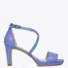 Sandalias De Tacón<miMaO Cruzada Sandalias Plataforma Tiras Azul Lavanda
