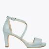 Sandalias De Tacón<miMaO Cruzada Sandalias Plataforma Tiras Azul Bebe