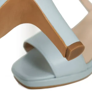 Sandalias De Tacón<miMaO Cruzada Sandalias Plataforma Tiras Azul Bebe