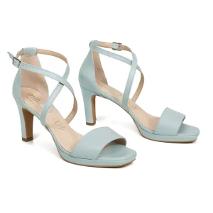 Sandalias De Tacón<miMaO Cruzada Sandalias Plataforma Tiras Azul Bebe