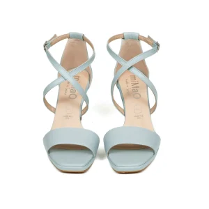 Sandalias De Tacón<miMaO Cruzada Sandalias Plataforma Tiras Azul Bebe