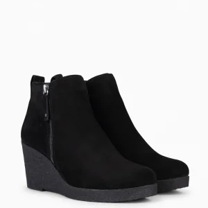 Botines De Mujer<miMaO Dakota - Botin Con Cuna Alta Negro