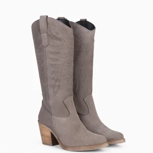 Botas<miMaO Dallas - Botas Cowboy Altas Taupe