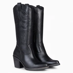 Botas<miMaO Dallas - Botas Cowboy Altas Negro