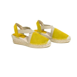Esparto Y Alpargatas<miMaO Eivissa - Cuna De Esparto Amarilla Con Elasticos Metalizados