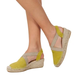 Esparto Y Alpargatas<miMaO Eivissa - Cuna De Esparto Amarilla Con Elasticos Metalizados
