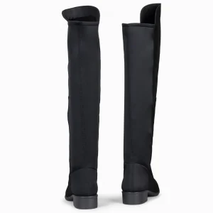 Botas<miMaO Elastica – Bota De Cana Alta De Tacón Bajo Negro