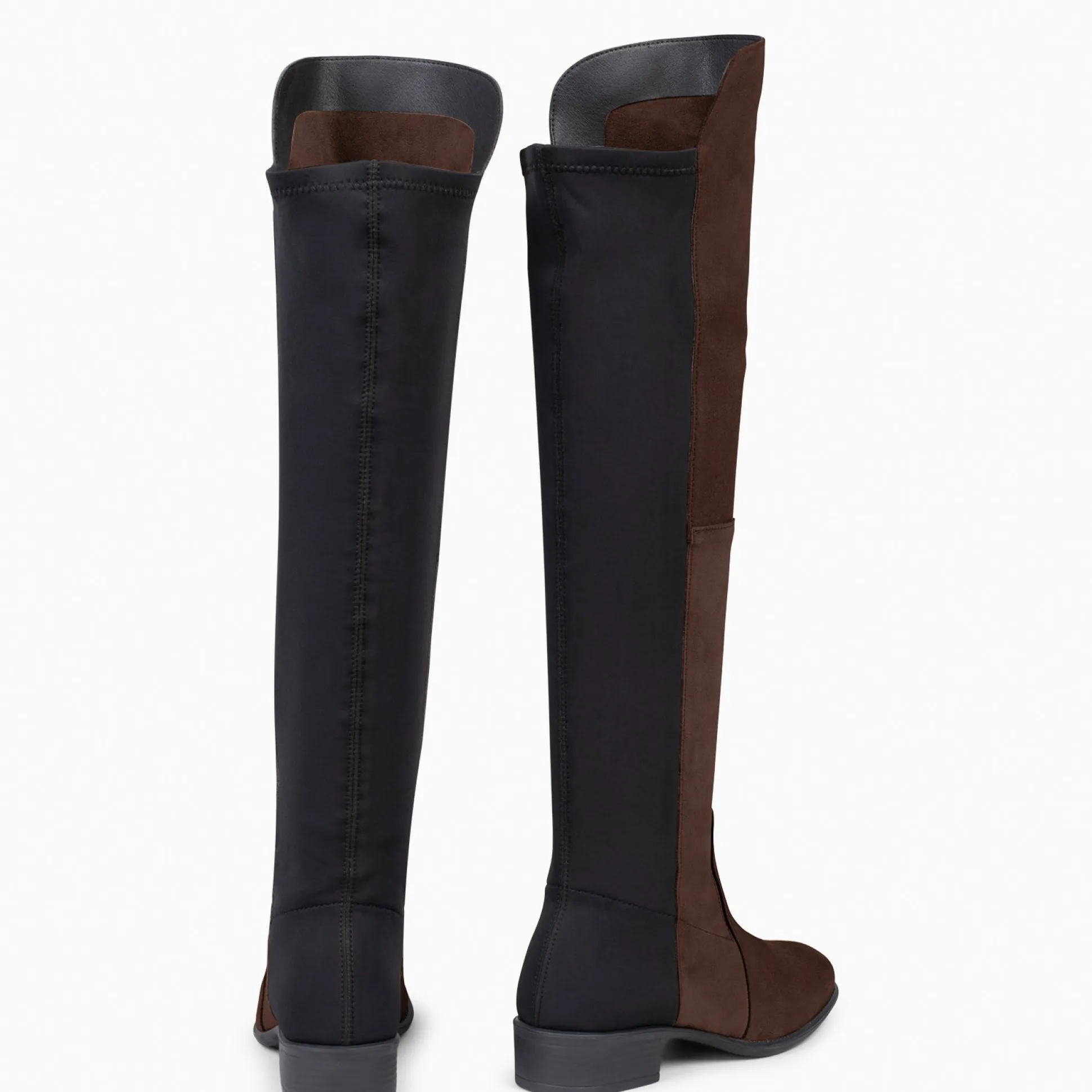 elastica__bota_de_cana_al_4.webp Botas<miMaO Elastica – Bota De Cana Alta De Tacón Bajo Marron