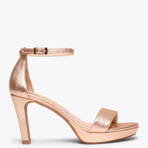 Sandalias De Tacón<miMaO Fiesta - Sandalias De Tacón Alto Y Plataforma Oro Rosa