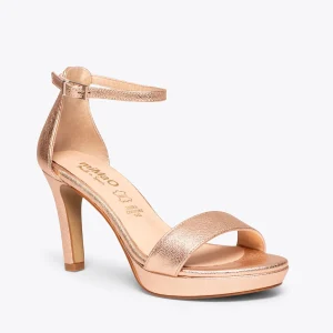 Sandalias De Tacón<miMaO Fiesta - Sandalias De Tacón Alto Y Plataforma Oro Rosa