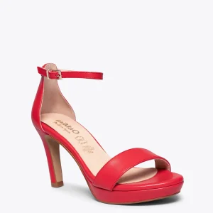Sandalias De Tacón<miMaO Fiesta - Sandalias De Tacón Alto Y Plataforma Rojo