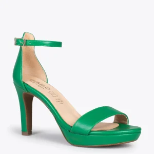 Sandalias De Tacón<miMaO Fiesta - Sandalias De Tacón Alto Y Plataforma Verde