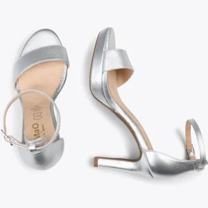 Sandalias De Tacón<miMaO Fiesta - Sandalias De Tacón Alto Y Plataforma Plata