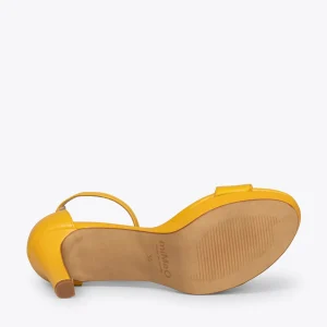 Sandalias De Tacón<miMaO Fiesta - Sandalias De Tacón Alto Y Plataforma Mostaza