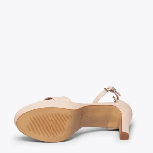 Sandalias De Tacón<miMaO Fiesta - Sandalias De Tacón Alto Y Plataforma Beige