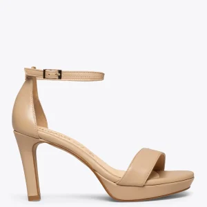 Sandalias De Tacón<miMaO Fiesta Sandalia Con Plataforma Elegante Beige