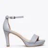 Sandalias De Tacón<miMaO Fiesta Sandalia Con Plataforma Elegante Gris Azulado