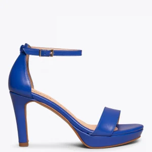 Sandalias De Tacón<miMaO Fiesta Sandalia Con Plataforma Elegante Azul Electrico